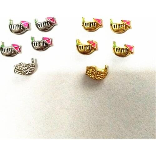 Newest 20pcs/lot Coconut drink floating charms charms living glass memory lockets Accessory diy jewelry