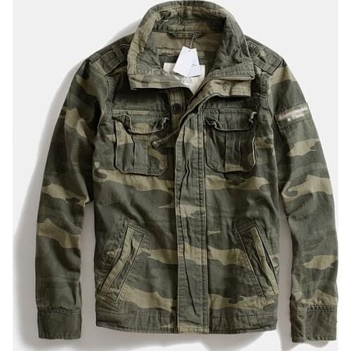 New Arrivals Army Mens Jacket and Coat Military Camouflage Overcoat Windbreaker Coats For Man Bomber Jacket Trench Coats Vintage