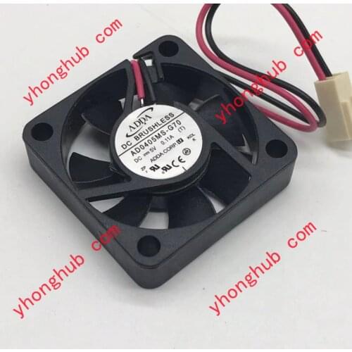 ADDA AD0405MS-G70 T DC 5V 0.11A 2-wire 40x40x10mm Server Cooling Fan