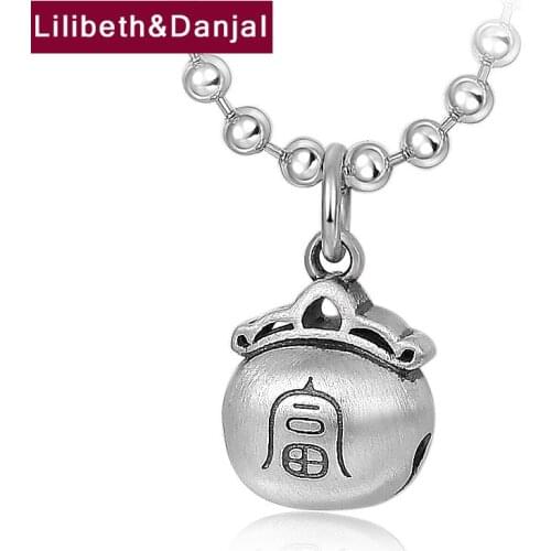 Diy Riches Bells Charm Necklace Pendant Real 925 Sterling Silver Fashion Brand Jewelry Women Men 2021 Designer Collier Femme P14