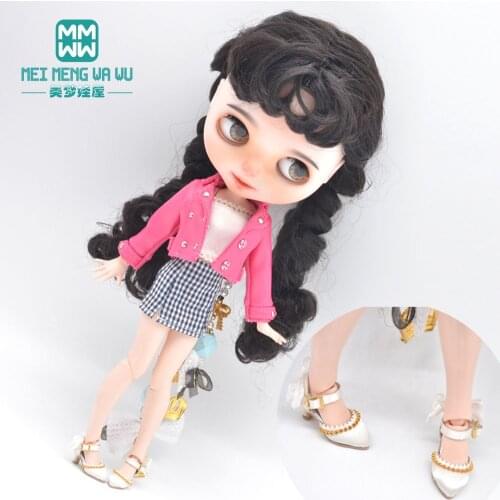 Fits Blyth Azone OB23 OB24 1/6 doll clothes accessories Fashion leather jacket T-shirt miniskirt