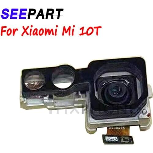 Suitable for Xiaomi Mi 10T 10 T main back big camera with frame lens module flexible cable replacement spare part with frame len