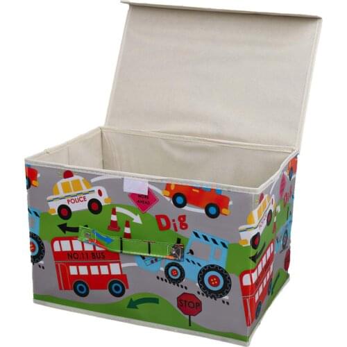 With cover Modern Bamboo spline waterproof yarn-dyed fabric laundry basket folding basket dirty clothes basket