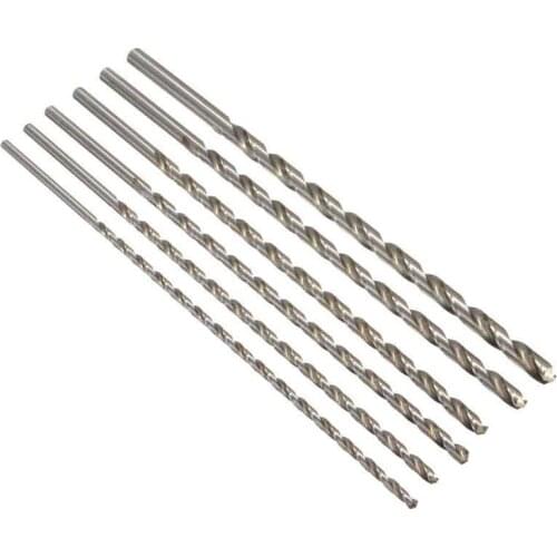 HSS Straight Shank Twist Drill Bit 6-12mm Diameter Extra Long HSS Straigth Shank Auger Twist Drill Bit Set 350mm For Aluminum