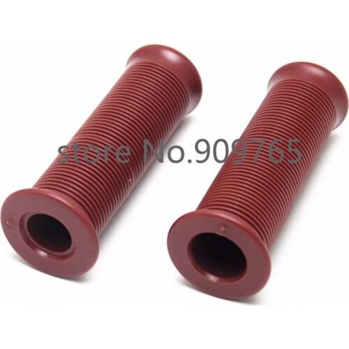 Universal Brown 7/8" 22mm Rubber Handlebar HandGrips Cruiser Chopper Bobber Dirt Bike Dual Sport Bike ATV