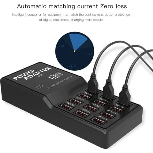 USB Charger Multi Ports With Led Charger Power Adapter for IPhone IPad Samsung Huawei Xiaomi Mobile Phone Usb Charging Station