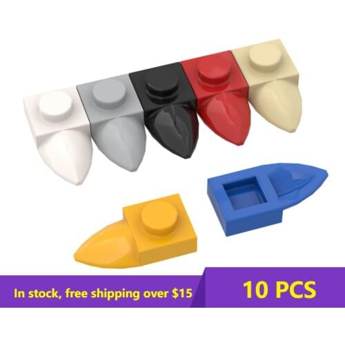 10PCS MOC 49668 1x1 Sharp Corner Board Compatible Assembles Particles For Building Blocks Parts DIYEducational Tech Parts Toy