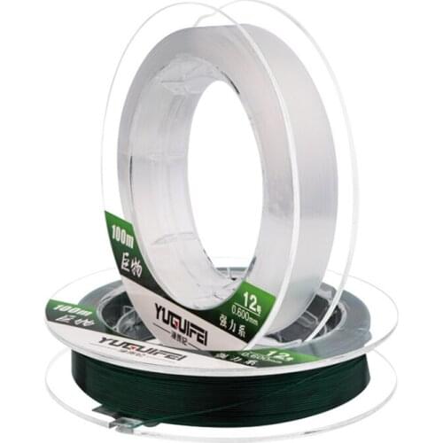 100m Big size Nylon fishing line fly Freshwater clear Super Strong Japan Monofilament Nylon Fishing Line big fish catching