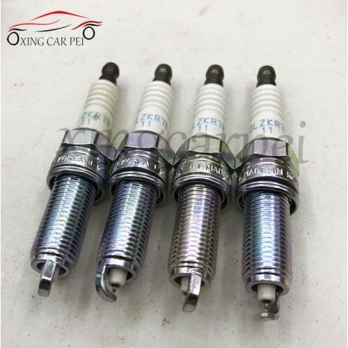 4/6pcs SILZKR7B11 18846-11070 IRIDIUM Spark Plug For Hyundai Azera Elantra Genesis Santa Fe Tucson Acura ILX Civic Insight