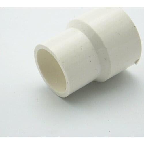 50mm x 40mm ID PVC Nipple Reducer Tube Joint Pipe Fitting Adapter Water Connector For Garden Irrigation System DIY