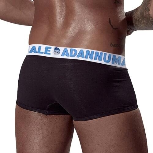 AD Sexy Underwear Men Cotton Gay Boxer Brief Cartoon Elastic Boxers Breathable Ins Underwear трусы мужские Free Shipping