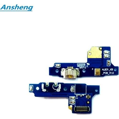 Ansheng USB Charging Port Board Flex Cable Connector Parts for Huawei Honor Play 6 MYA-AL10 Cell Phone