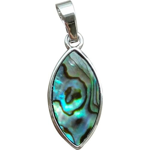 Free Shipping Women Fashion Jewelry New Zealand Abalone Shell Horse Eye Pendant Bead C10022