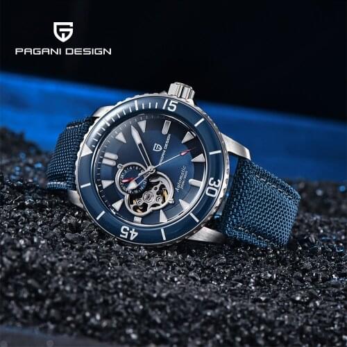 Pagani Design Top Brand Mens Automatic Mechanical Watch NH39A Watch Mens 100M Waterproof Business Watches Relogio Masculino