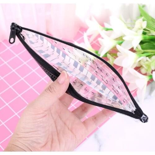 B2RC Music Note Piano Keyboard Pencil Case Plastic Transparent Pen Bag Student Gift School Office Supplies