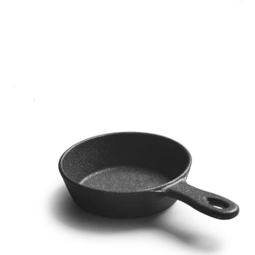 8.5cm Cast Iron Pot Mini Small Frying Pan Toys Cast Iron Griddle Pan Pre Seasoned Skillet Cookware Mini Small Kitchen Tools New