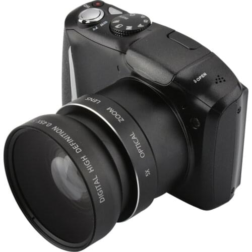 Max 16MP Photographing DSLR Digital Camera DC-510T 8x Digital Zoom 5.0MP CMOS Photo Camera 2.4"LCD Display DVR With Wide Lens
