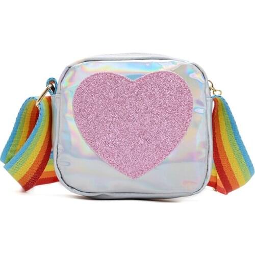 Childrens messenger bag girl cute princess baby shoulder bag girl love fashion small square bag