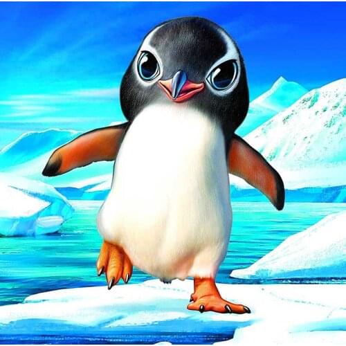Kamy Yi 5D Bricolage Diamant Peinture Pingouin Broderie Point De Croix Diamant Peinture Décoration De La Maison Cadeau