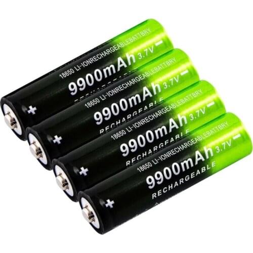 GTF 3.7V 18650 9900mAh Rechargeable Battery High Capacity Li-ion Rechargeable Battery For Flashlight Torch headlamp Battery