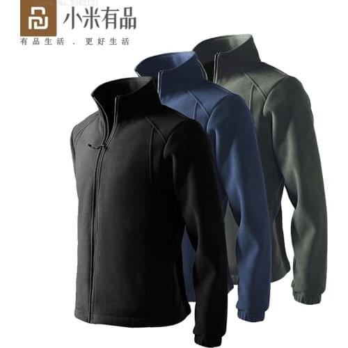 Xiaomi SKAH Men Polar Fleece Warm Jacket Outdoor Thermal Sport Hiking Polar Jacket Coat Rain Resistant Mens Jackets and Coats