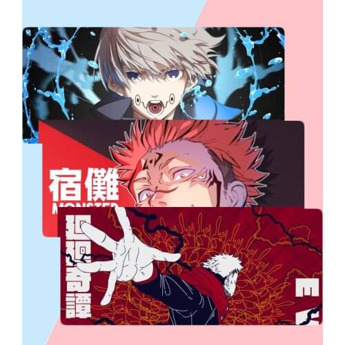 Jujutsu Kaisen Satoru Gojo Customized laptop Gaming mouse pad X XL XXL Non slip Cushion Thickness 2mm LockEdge equal LE