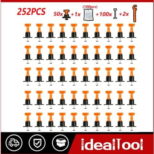 NEW 252Pcs Level Wedges Tile Spacers For Flooring Wall Tile Spacer Carrelage Tile Leveling System Leveler Locator Spacers Plier