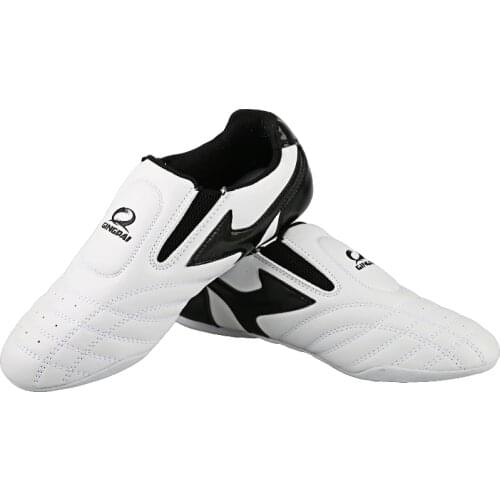 GINGPAI Breathable Taekwondo Shoes Karate Kung Fu Wrestling Martial Arts Shoes Women Men Adult Children Soft Sole Oxford Sneaker