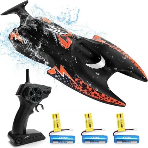 RC Boat 2.4GHZ 4 Channel 10km/h Remote Control RC Racing Boat with Dual Motor Electric Outdoor RC Toys for Childern Best Gifts