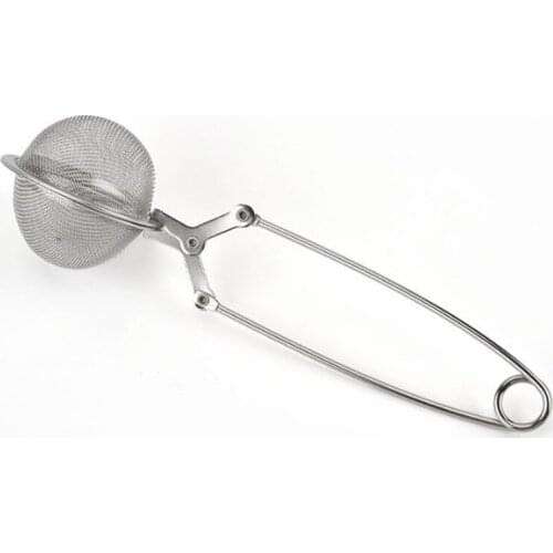 Stainless Steel Tea Infuser Sphere Mesh Tea Strainer Coffee Herb Spice Filter Diffuser Handle Tea Ball