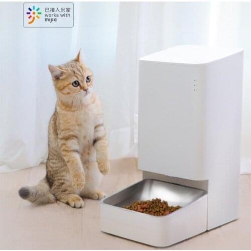 Smart Pet Feeder Cat Dog Remote Voice Control Automatic Feeding Regular Quantitative With Mijia App
