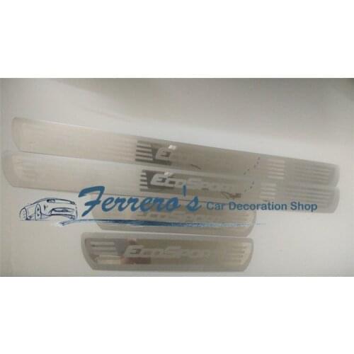 High-quality stainless steel Plate Door Sill Welcome Pedal Car Styling Accessories 4pcs/set For Ford Ecosport 2013-2016