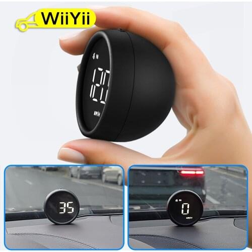 WIIYII HD Display G1 Universal Car HUD White Color GPS System Multi-Function Car Head Up Display Over Speed Alarm KM/h MPH Speed