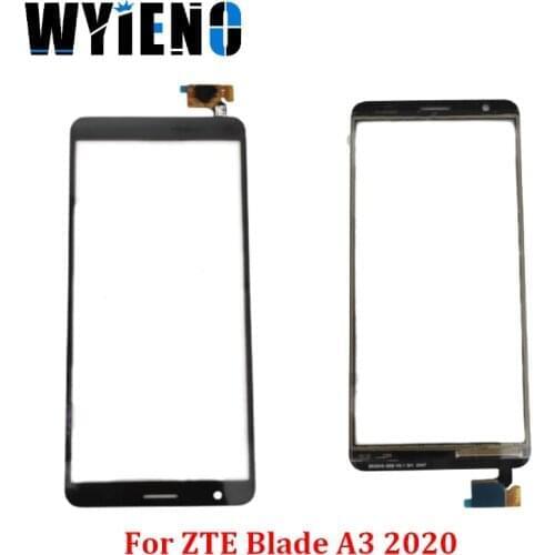 Wyieno Black Sensor Screen For ZTE Blade A3 2020 Touch Screen Digitizer Front Glass Lens Panel 10pcs/lot