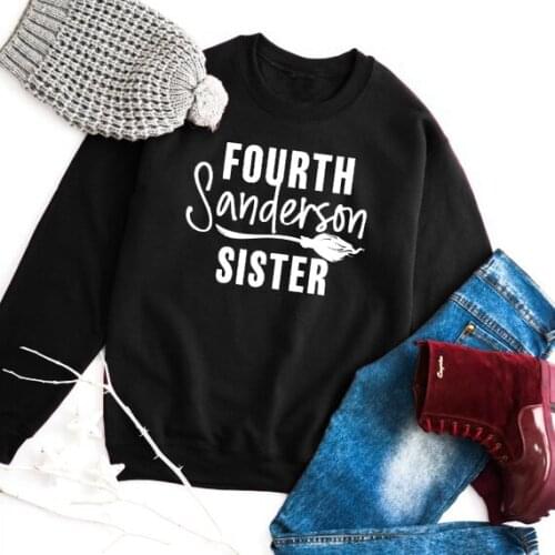 Fourth Sanderson Sister Sweatshirt O-Neck Spring Letter Tumblr Jumper Ladies Halloween Aesthetic Tops Style Outfits Tops