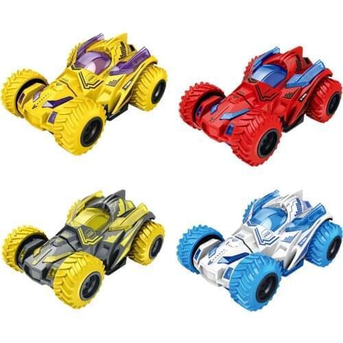 1 Piece Of Die-casting Childrens Mini Off-road Motorcycle Model Toy Shockproof Double Inertia Sliding Push Back Car Toy Gift