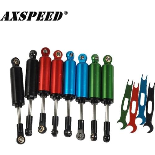 AXSPEED 4 PCS Axial SCX10 D90 90MM SUSPENSION SHOCKS RC Rock Crawler METAL LIFT SUSPENSION SHOCKS 90mm SHOCKS ABSORBER