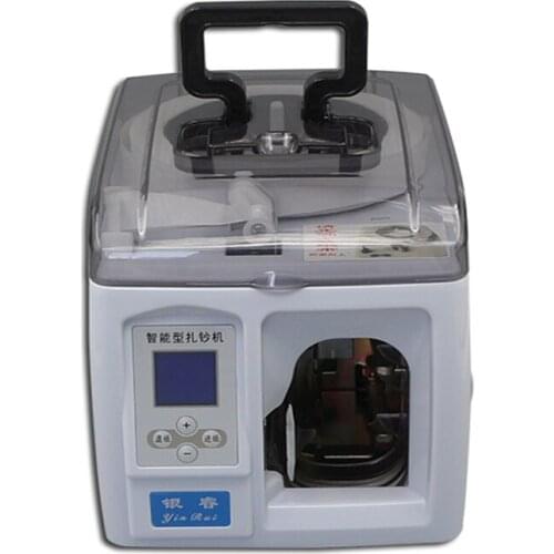 Bank only Fully Automatic Intelligent Banknote Machine LCD Banknote Bundling Machine Money Tying Machine Bundle Of Money Tools