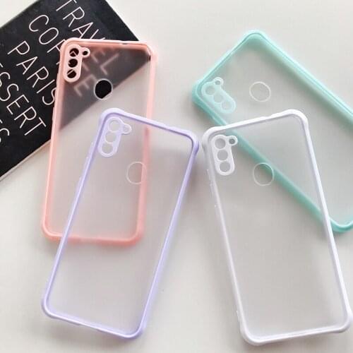PC + TPU 2 in 1 Color border Case For Samsung Galaxy A11 M11 Simple Shockproof Case on for Samsung M11 A11 Cover