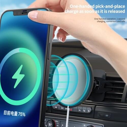 Magsafe Phone Charger Holder Bracket For IPhone 12mini 12 Pro Max Rotation Magnetic Wireless Fast Charging Stand