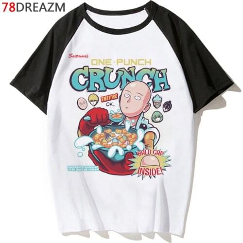 Funny One Punch Man T Shirt Women Kawaii Grunge Aesthetic Summer Tops Japanese Anime Tshirt Hot Cartoon Unisex T-shirt Female