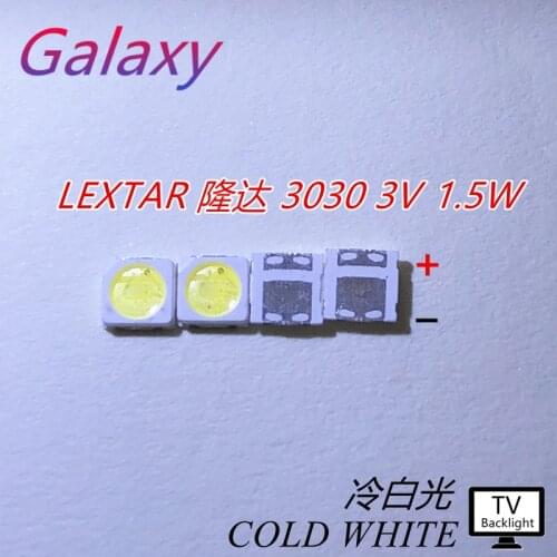 Lextar LED Backlight High Power LED 1.5W 3030 3V Cool white 150-187LM PT30W45 V1 TV Application 3030 smd led diod LEXTAR 50PCS