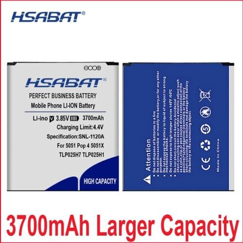 Li-ion Backup Battery 3700mAh Battery For Alcatel OneTouch POP 4 OT-5051X OT-5051D 5051X 5051M 5051D 5051J TLP025H7 TLP025H1