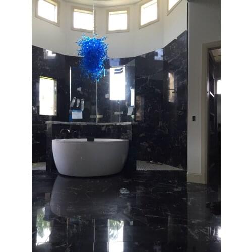 Latest Technology Romantic Arabic Flush Mount Blue Ceiling Light Lamp Modern Murano Glass