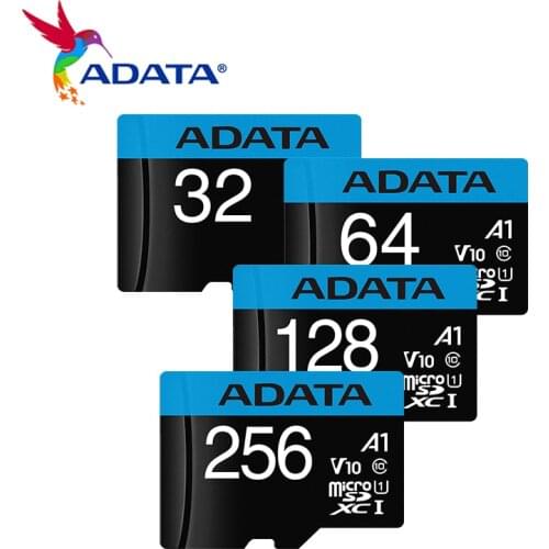 Original ADATA Micro SD Card 256GB 128GB 64GB 32GB 16GB High Speed A1 V10 UHS-I Memory Card TF Card Flash Card With Adapter