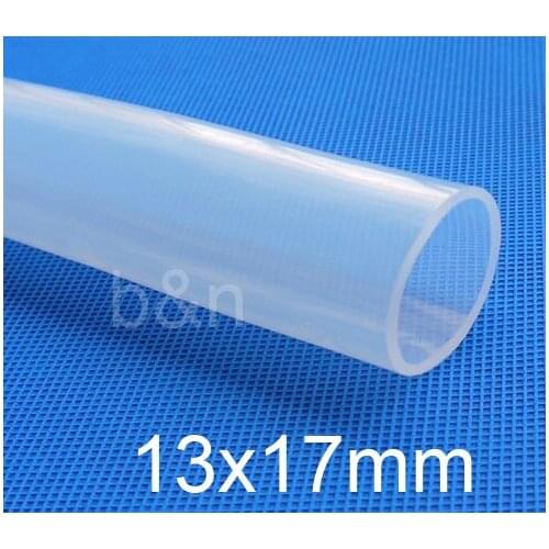 13mm ID 17mm OD 13x17 Transparent Food Grade Medical Use FDA Silicone Rubber Flexible Tube / Hose silicon tubing