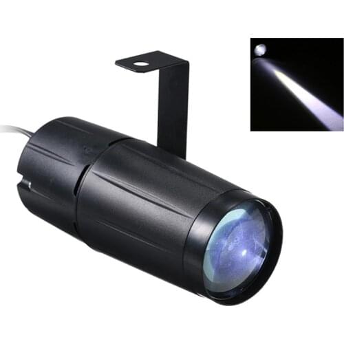 Stage Light 3W LED Pinspot Lights White Moonflower Lamp Stage Effect Light DJ Party lighting