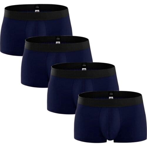 4pcs/lot Boxer Men Underwear Cotton Man Big Short Breathable Flexible Comfortable Shorts Boxers Solid cueca boxer