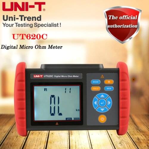 UNI-T UT620C High-precision handheld Digital Micro Ohm Meter; coil/motor/wire resistance DC low resistance measuring instrument