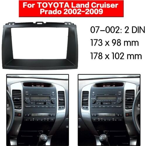 07-002 Top Quality Radio Fascia for LEXUS GX (470) / Land Cruiser Prado (120) Stereo Fascia Dash CD Trim Installation Kit 2din